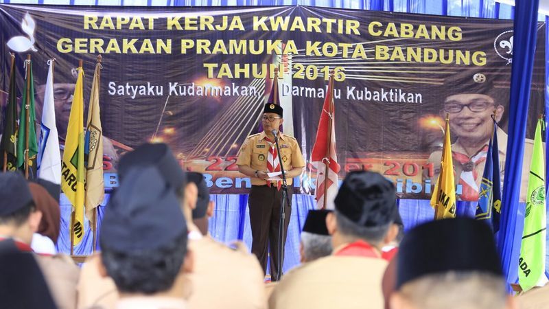 Yossi Irianto Membuka Rapat Kerja Kwarcab Kota Bandung